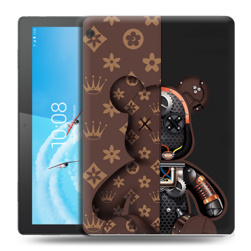 Силиконовый чехол на Lenovo Tab M10 с принтом Луи робот