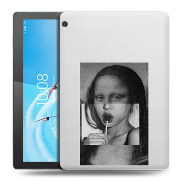 Силиконовый чехол на Lenovo Tab M10 с принтом Мона Лиза