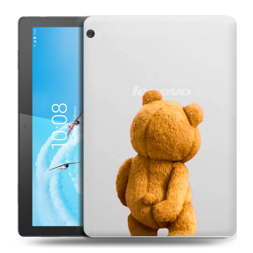 Силиконовый чехол на Lenovo Tab M10 с принтом Медведь
