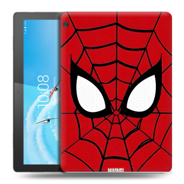 Силиконовый чехол на Lenovo Tab M10 с принтом человек паук spiderman