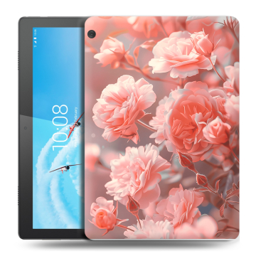Силиконовый чехол на Lenovo Tab M10 с принтом Розы цветы