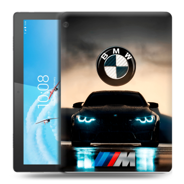 Силиконовый чехол на Lenovo Tab M10 с принтом БМВ BMW