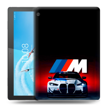 Силиконовый чехол на Lenovo Tab M10 с принтом БМВ BMW