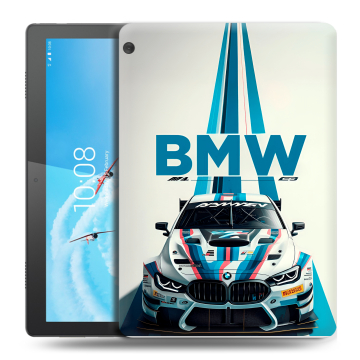 Силиконовый чехол на Lenovo Tab M10 с принтом БМВ BMW