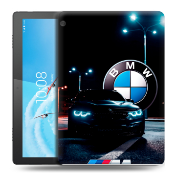 Силиконовый чехол на Lenovo Tab M10 с принтом БМВ BMW
