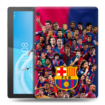 Силиконовый чехол на Lenovo Tab M10 с принтом Барселона Barcelona Силиконовый чехол на Lenovo Tab M10 с принтом Барселона Barcelona