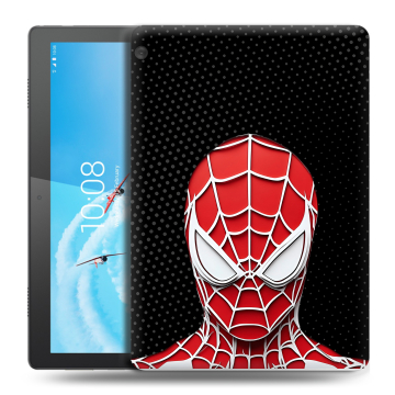Силиконовый чехол на Lenovo Tab M10 с принтом человек паук spiderman