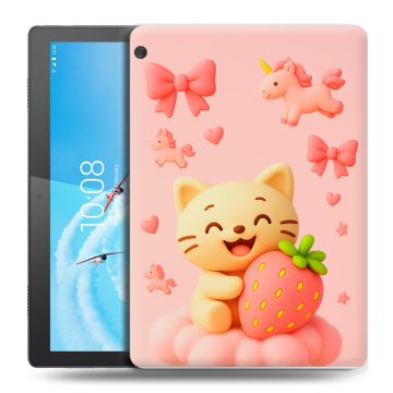 Силиконовый чехол на Lenovo Tab M10 с принтом для девочек