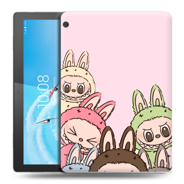 Силиконовый чехол на Lenovo Tab M10 с принтом Лабубу