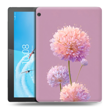 Силиконовый чехол на Lenovo Tab M10 с принтом Цветы