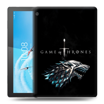 Силиконовый чехол на Lenovo Tab M10 с принтом Игра Престолов Game Thrones