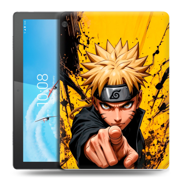 Силиконовый чехол на Lenovo Tab M10 с принтом Naruto Наруто