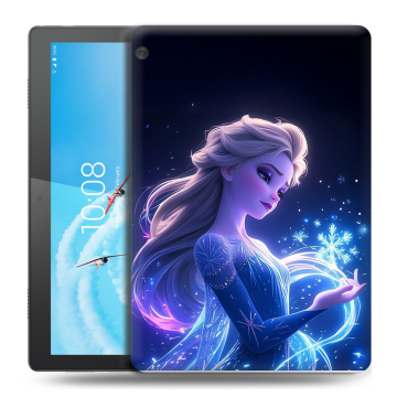 Силиконовый чехол на Lenovo Tab M10 с принтом Холодное сердце Frozen