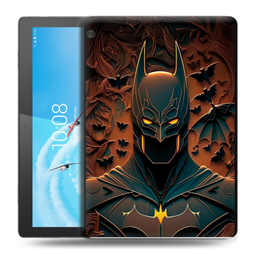 Силиконовый чехол на Lenovo Tab M10 с принтом Batman Бэтмен