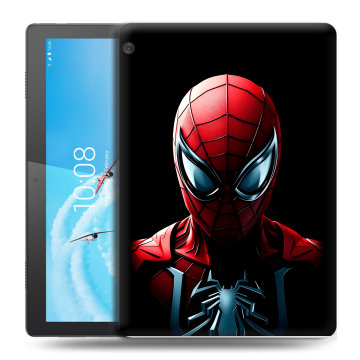 Силиконовый чехол на Lenovo Tab M10 с принтом Spiderman Человек паук Силиконовый чехол на Lenovo Tab M10 с принтом Spiderman Человек паук