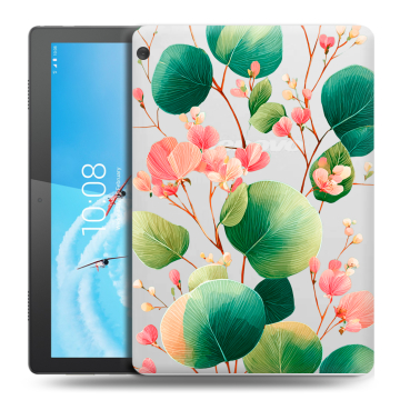 Силиконовый чехол на Lenovo Tab M10 с принтом женский
