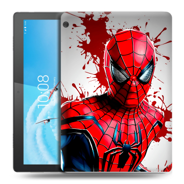 Силиконовый чехол на Lenovo Tab M10 с принтом Spiderman Человек паук