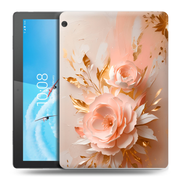 Силиконовый чехол на Lenovo Tab M10 с принтом женский