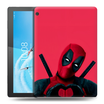 Силиконовый чехол на Lenovo Tab M10 с принтом Дедпул Deadpool