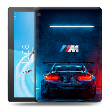 Силиконовый чехол на Lenovo Tab M10 с принтом BMW БМВ