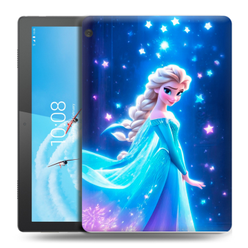 Силиконовый чехол на Lenovo Tab M10 с принтом Холодное сердце Frozen