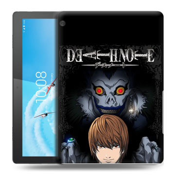 Силиконовый чехол на Lenovo Tab M10 с принтом Death note Тетрадь смерти