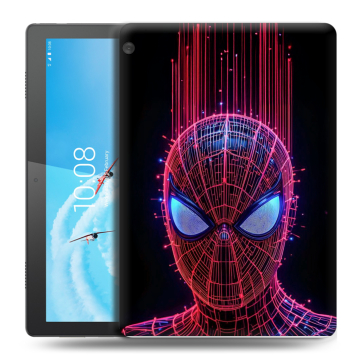 Силиконовый чехол на Lenovo Tab M10 с принтом Spiderman Человек паук