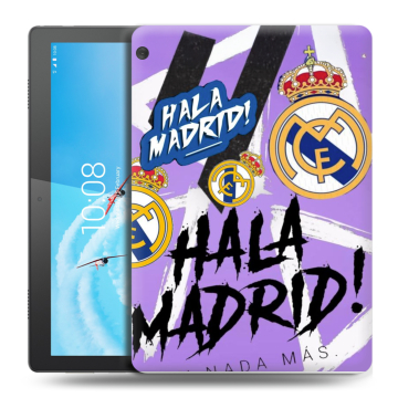 Силиконовый чехол на Lenovo Tab M10 с принтом Real Madrid Реал Мадрид