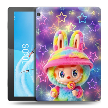 Силиконовый чехол на Lenovo Tab M10 с принтом Labubu Лабубу