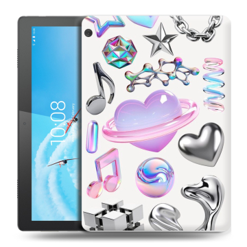 Силиконовый чехол на Lenovo Tab M10 с принтом Y2K