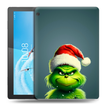 Силиконовый чехол на Lenovo Tab M10 с принтом Новый год