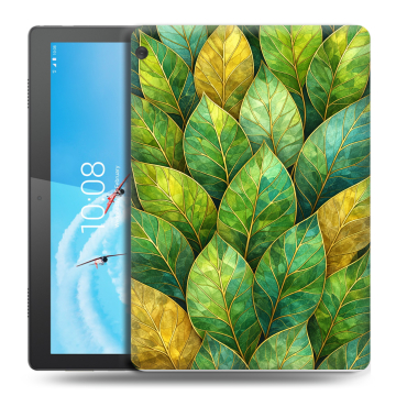 Силиконовый чехол на Lenovo Tab M10 с принтом женский