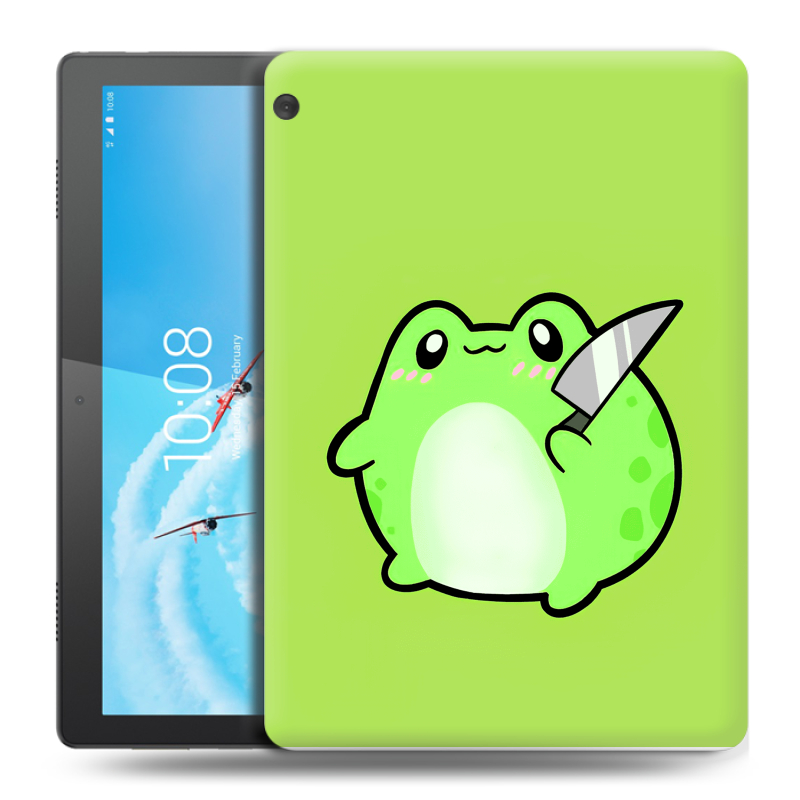 Силиконовый чехол на Lenovo Tab M10 с принтом Лягушенок Силиконовый чехол на Lenovo Tab M10 с принтом Лягушенок
