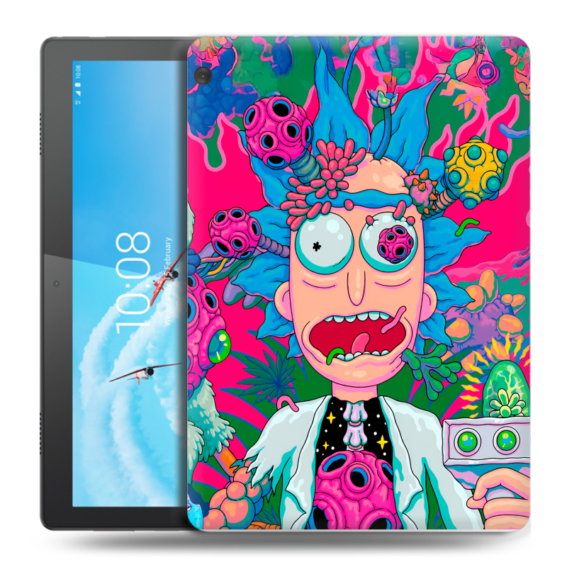 Силиконовый чехол на планшета Lenovo Tab M10 с принтом Рик и Морти Rick Morty Силиконовый чехол на планшета Lenovo Tab M10 с принтом Рик и Морти Rick Morty