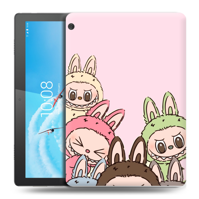 Силиконовый чехол на Lenovo Tab M10 с принтом Лабубу Силиконовый чехол на Lenovo Tab M10 с принтом Лабубу