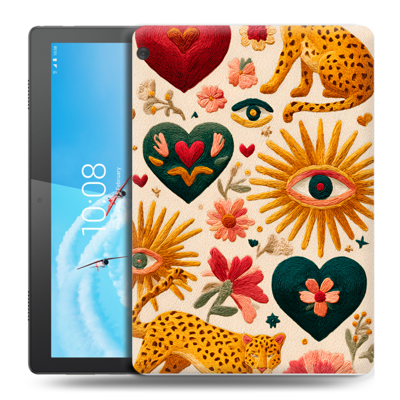 Силиконовый чехол на Lenovo Tab M10 с принтом Модный принт Силиконовый чехол на Lenovo Tab M10 с принтом Модный принт