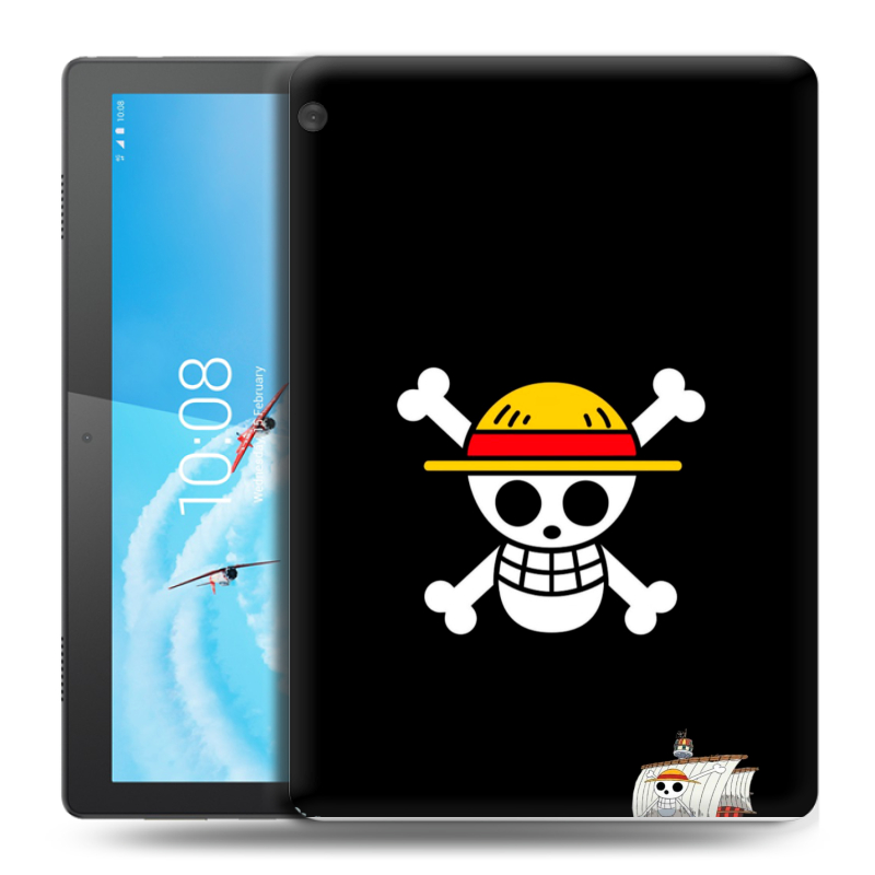 Силиконовый чехол на Lenovo Tab M10 с принтом One Piece Ван Пис Силиконовый чехол на Lenovo Tab M10 с принтом One Piece Ван Пис