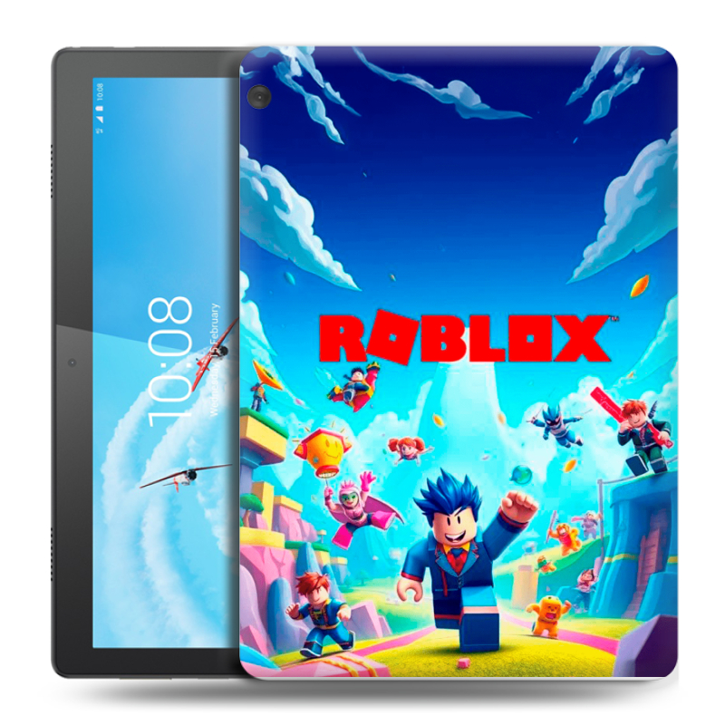 Силиконовый чехол на Lenovo Tab M10 с принтом Roblox Роблокс Силиконовый чехол на Lenovo Tab M10 с принтом Roblox Роблокс