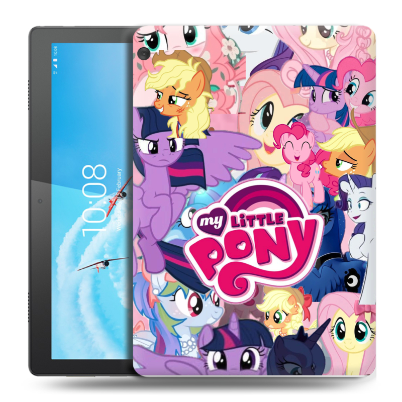 Силиконовый чехол на Lenovo Tab M10 с принтом My little pony Дружба чудо Силиконовый чехол на Lenovo Tab M10 с принтом My little pony Дружба чудо
