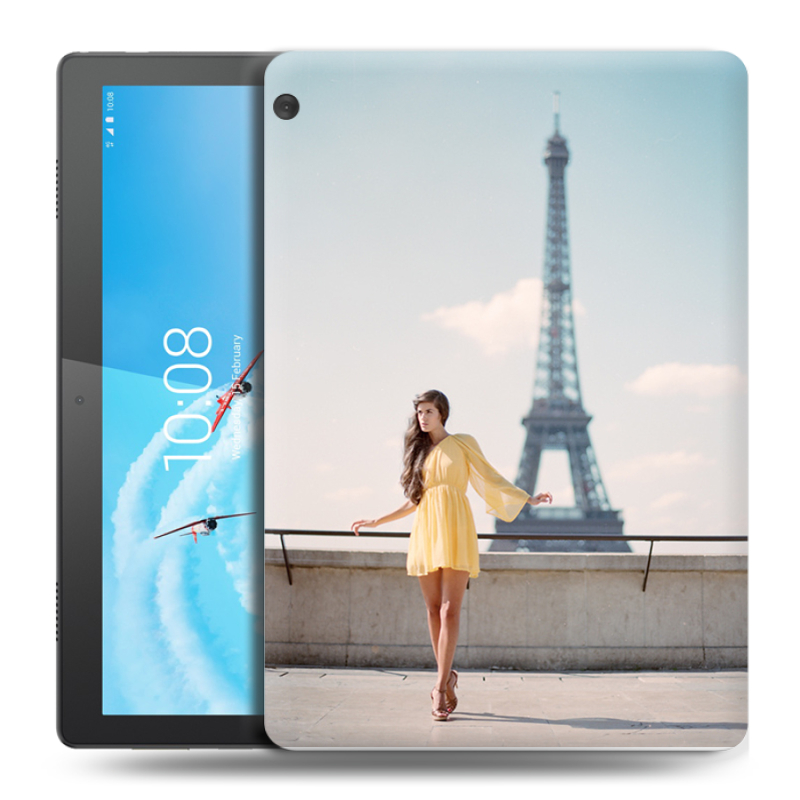 Силиконовый чехол на Lenovo Tab M10 с принтом Париж Силиконовый чехол на Lenovo Tab M10 с принтом Париж
