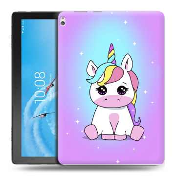 Силиконовый чехол на планшета Lenovo Tab P10 с принтом Единорог Силиконовый чехол на планшета Lenovo Tab P10 с принтом Единорог