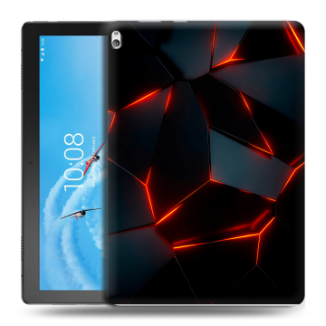 Силиконовый чехол на планшета Lenovo Tab P10 с принтом Яркие абстракции Силиконовый чехол на планшета Lenovo Tab P10 с принтом Яркие абстракции
