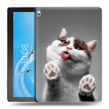 Силиконовый чехол на планшета Lenovo Tab P10 с принтом Коты Силиконовый чехол на планшета Lenovo Tab P10 с принтом Коты