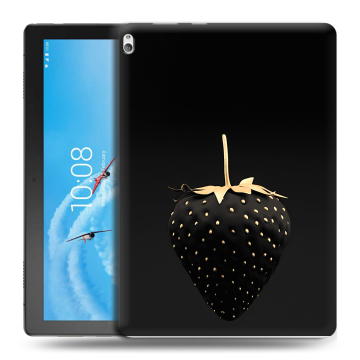 Силиконовый чехол на планшета Lenovo Tab P10 с принтом Черная клубника Силиконовый чехол на планшета Lenovo Tab P10 с принтом Черная клубника