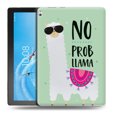 Силиконовый чехол на планшета Lenovo Tab P10 с принтом Лама Силиконовый чехол на планшета Lenovo Tab P10 с принтом Лама