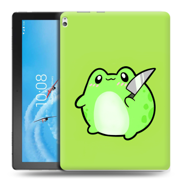 Силиконовый чехол на Lenovo Tab P10 с принтом Лягушенок