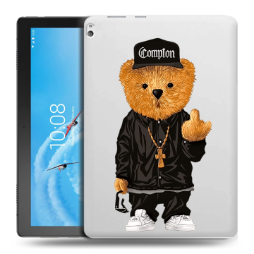 Силиконовый чехол на Lenovo Tab P10 с принтом Мишка Силиконовый чехол на Lenovo Tab P10 с принтом Мишка