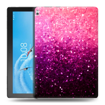 Силиконовый чехол на Lenovo Tab P10 с принтом Блестки