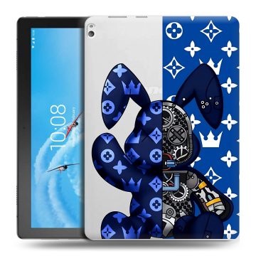 Силиконовый чехол на Lenovo Tab P10 с принтом Луи робот Силиконовый чехол на Lenovo Tab P10 с принтом Луи робот