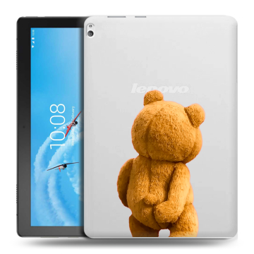 Силиконовый чехол на Lenovo Tab P10 с принтом Медведь Силиконовый чехол на Lenovo Tab P10 с принтом Медведь